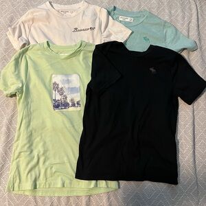 Lot of 4 boys Abercrombie shirts - size 9/10
